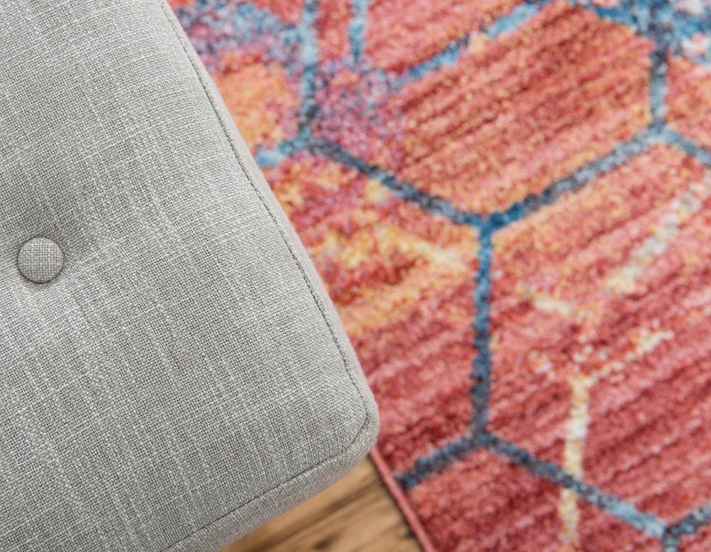 Reuben - Hexagon Pattern Color Blend Rug