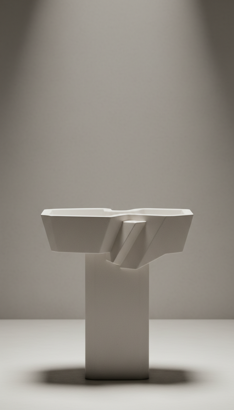Avant-Garde Bathroom Fixture with Matte Black Finish